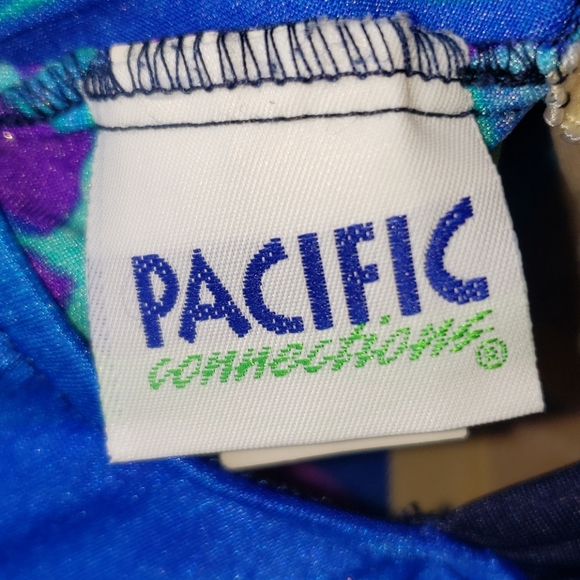 Vintage 1 Piece Bright Floral Swimdress Swimsuit - Picture 10 of 16